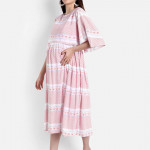 Printed Maternity A-Line Dress